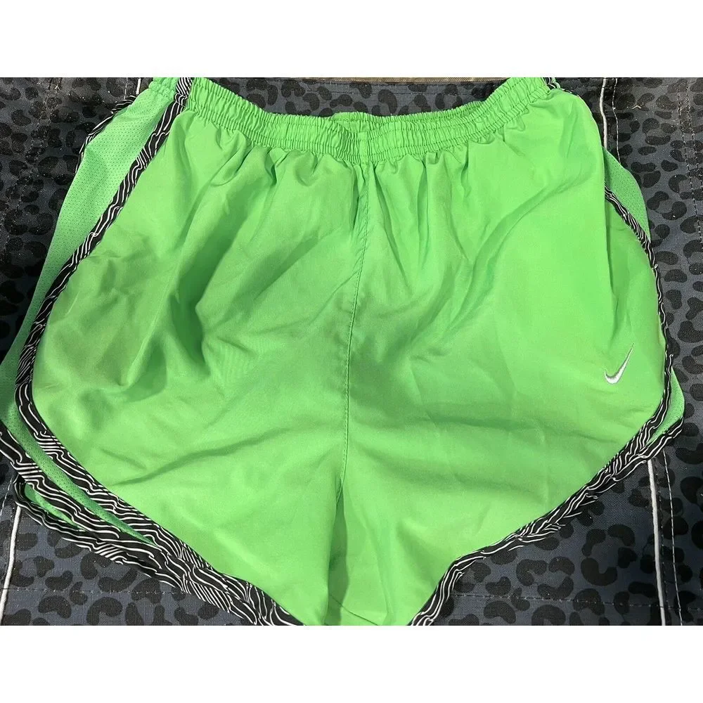Nike‎ Dri-FIT Medium Tempo Women's Running Shorts 624278-315 Action Green/Blk